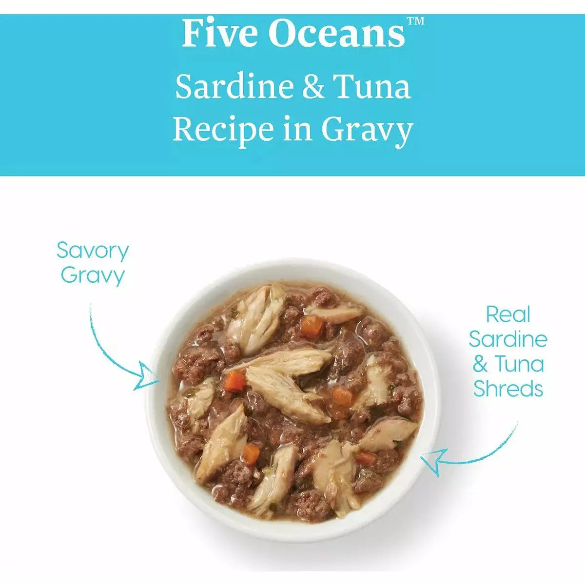 Solid Gold® Five Oceans Grain Free Sardine & Tuna Recipe in Gravy Cat Food Solid Gold