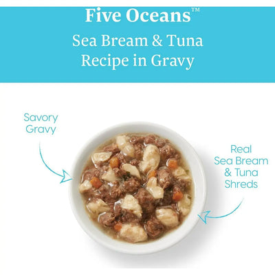 Solid Gold® Five Oceans Grain Free Sea Bream & Tuna Recipe in Gravy Cat Food Solid Gold