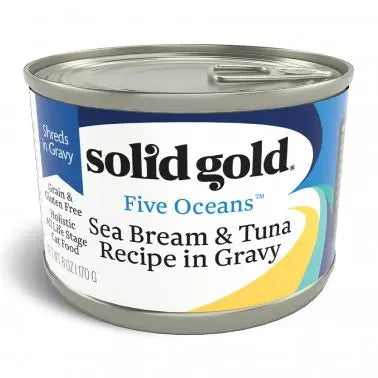 Solid Gold® Five Oceans Grain Free Sea Bream & Tuna Recipe in Gravy Cat Food Solid Gold