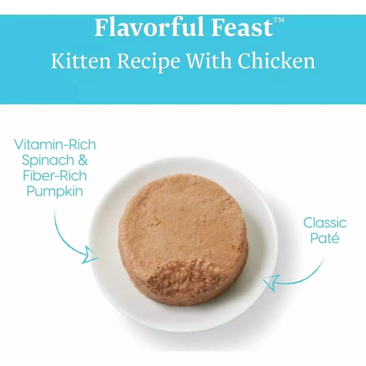 Solid Gold® Flavorful Feast Grain Free Kitten Recipe with Chicken Cat Food 3oz case of 24 Solid Gold