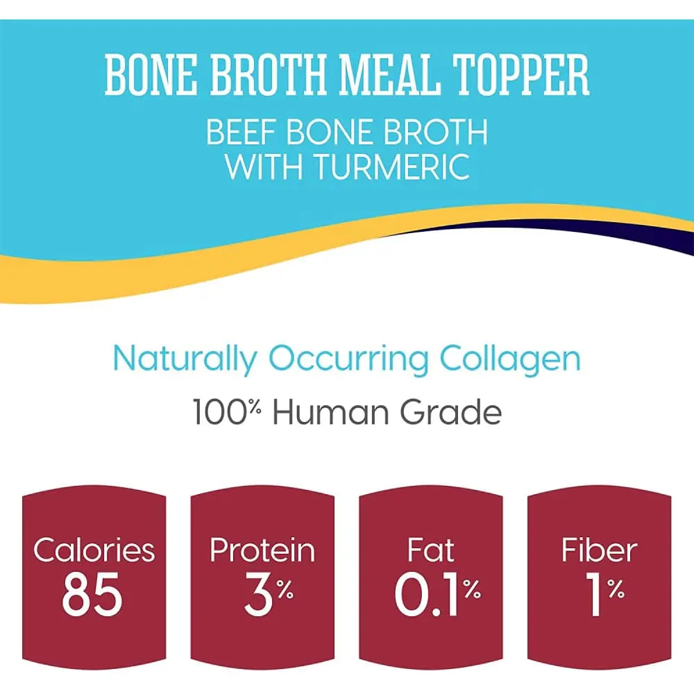 Solid Gold® Grain Free Beef Bone Broth with Turmeric Dog Meal Topper 8 Oz Solid Gold