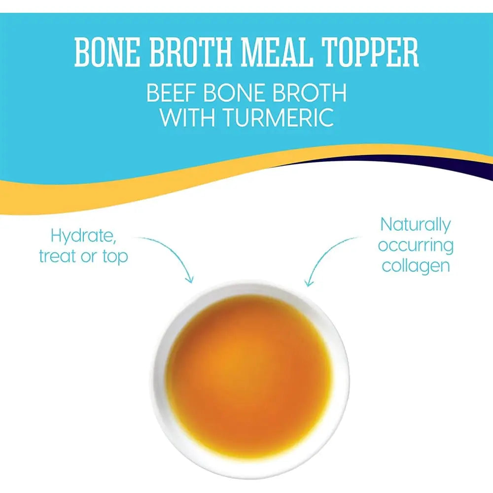 Solid Gold® Grain Free Beef Bone Broth with Turmeric Dog Meal Topper 8 Oz Solid Gold