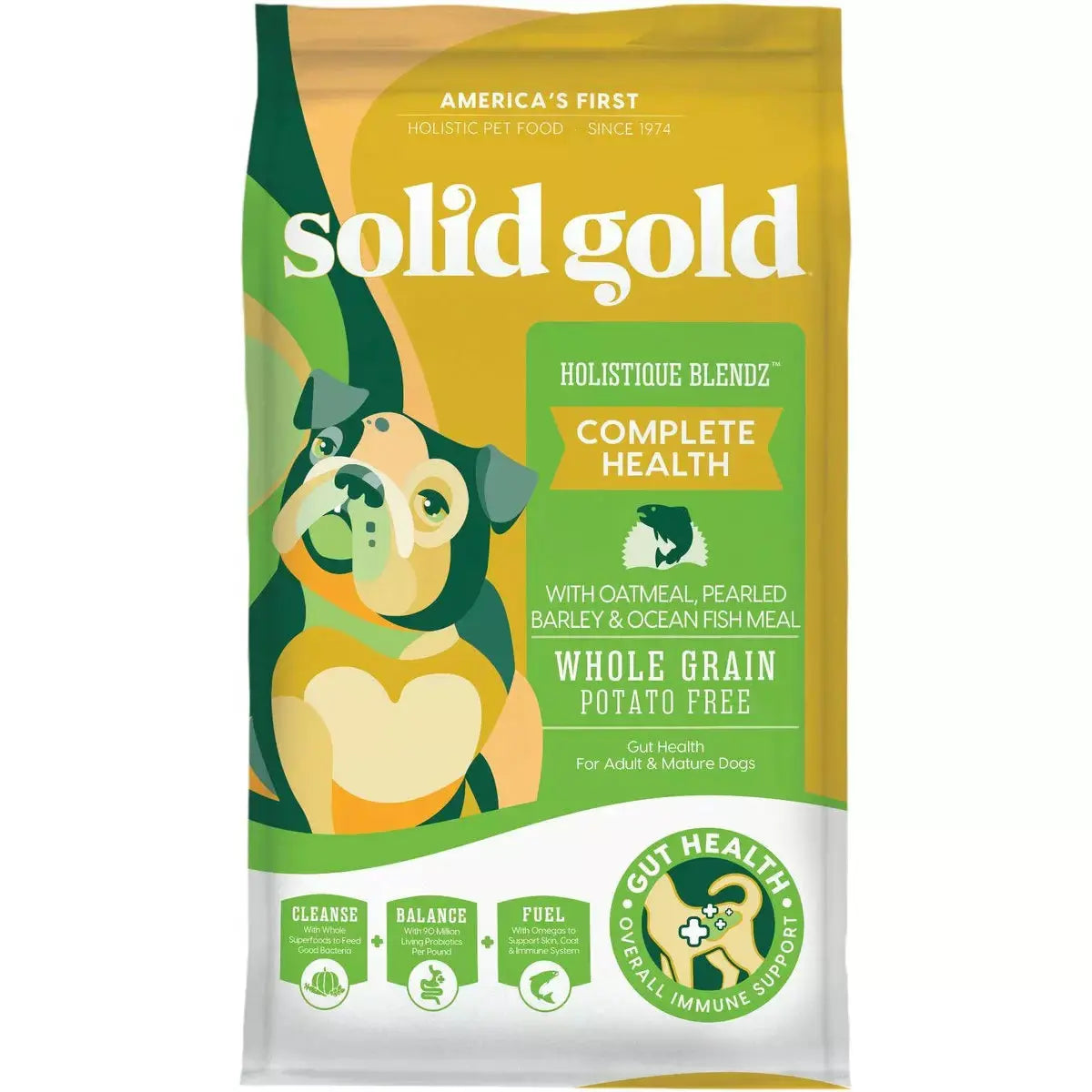 Solid Gold® Holistique Blendz Oatmeal, Pearled Barley & Ocean Fish Meal Dry Dog Food Solid Gold