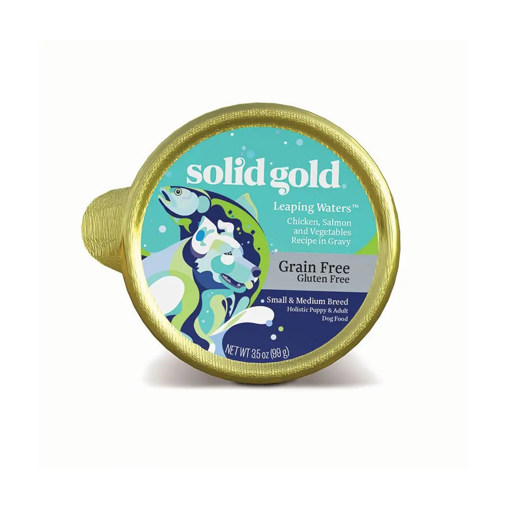 Solid Gold® Leaping Waters Chicken & Salmon Dog Recipe With Vegetables 13.2 Oz case of 6 Solid Gold