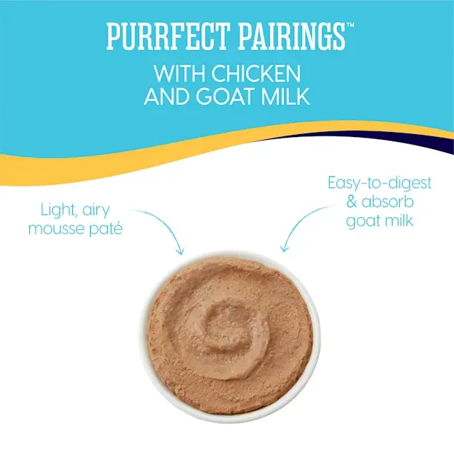 Solid Gold® Purrfect Pairings Grain Free Savory Mousse with Chicken & Goat Milk Cat Food 2.75 Oz case of 18 Solid Gold