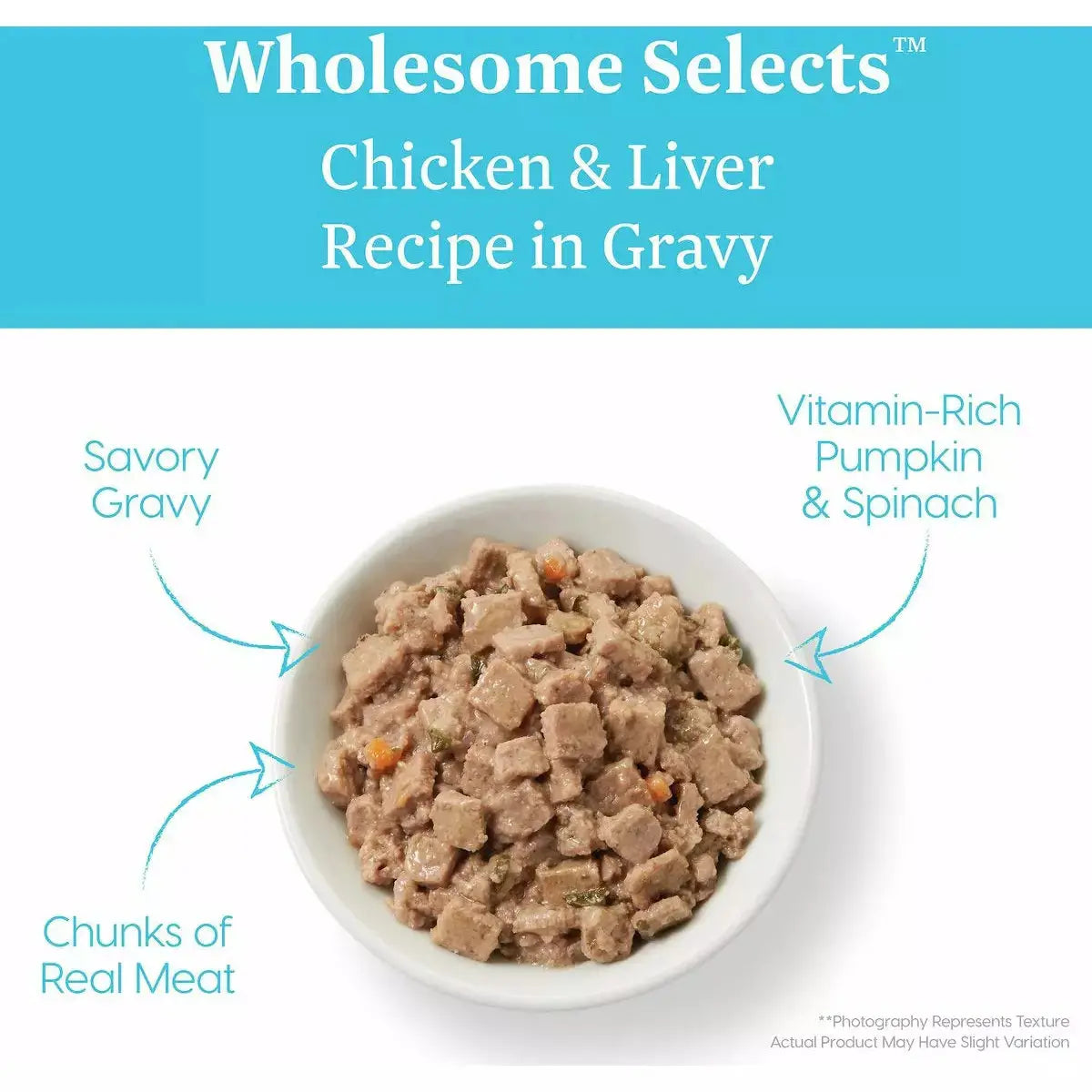 Solid Gold® Wholesome Selects Chicken & Liver Recipe Chunks in Gravy Cat Food 3oz case of 24 Solid Gold