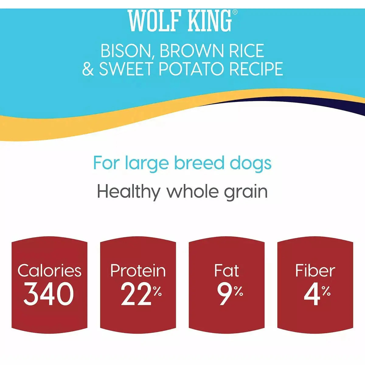 Solid Gold® Wolf King® Bison, Brown Rice & Sweet Potatoes Dog Food, Solid Gold