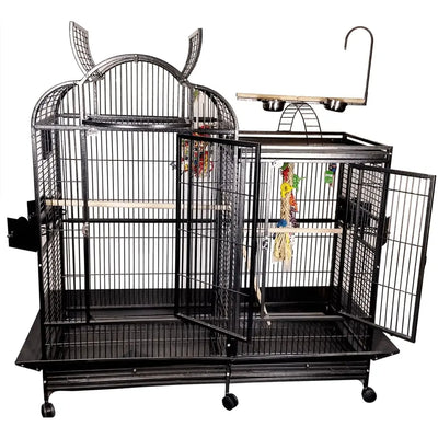 Spilt Level House Cage with Divider 69"x28"x74" A&E Cage Company