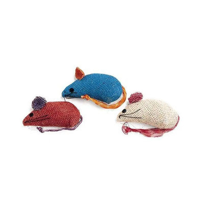 Spot® Colored Burlap Mice Catnip Cat Toys 3 Count Spot®