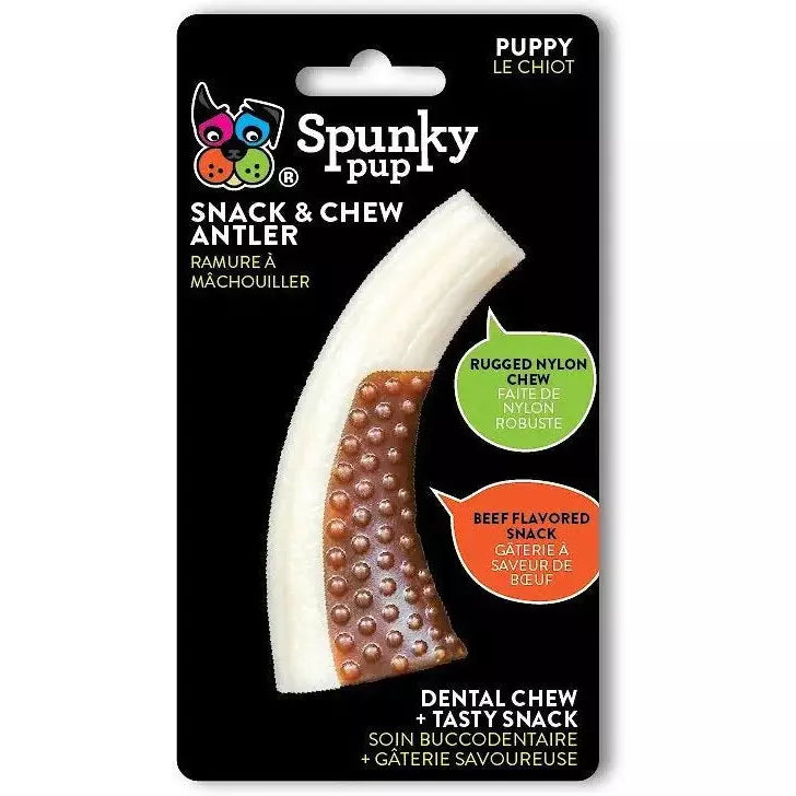 Spunky Pup Snack & Chew Antler Dog Chew Toy Spunky Pup