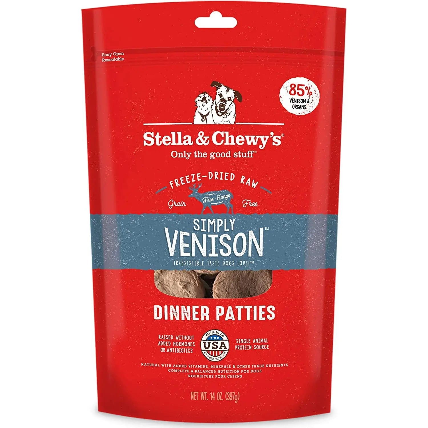Stella & Chewys Dogs Freeze-Dried Dinner Patties Simply Venison Stella & Chewy's