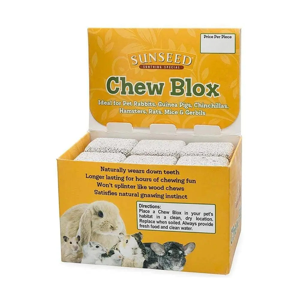 Sunseed® Chews Blox for Chinchillas, Rabbits, Guinea Pigs, Hamsters And Gerbils12 Pack Sunseed®