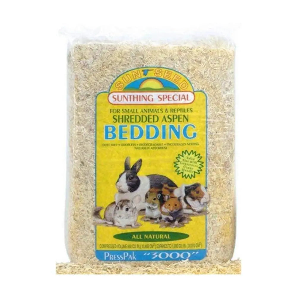 Sunseed® Shredded Aspen Bedding for Small Animals & Reptiles 2500 Cubic Inch Sunseed®