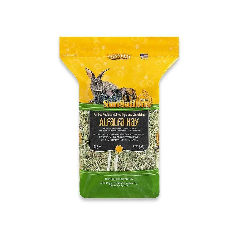 Sunseed® Sunsations Natural Alfalfa Hay for Rabbits, Guinea Pigs & Chinchillas 32 Oz Sunseed®