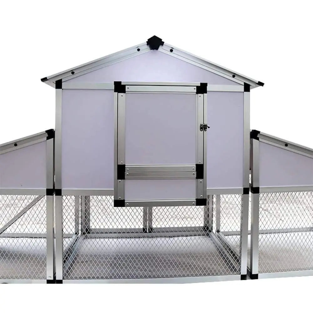 Talis New Large Metal Chicken Coop Walk-in Poultry Cage Chicken Run House for Outdoor Farm Heavy Talis Us