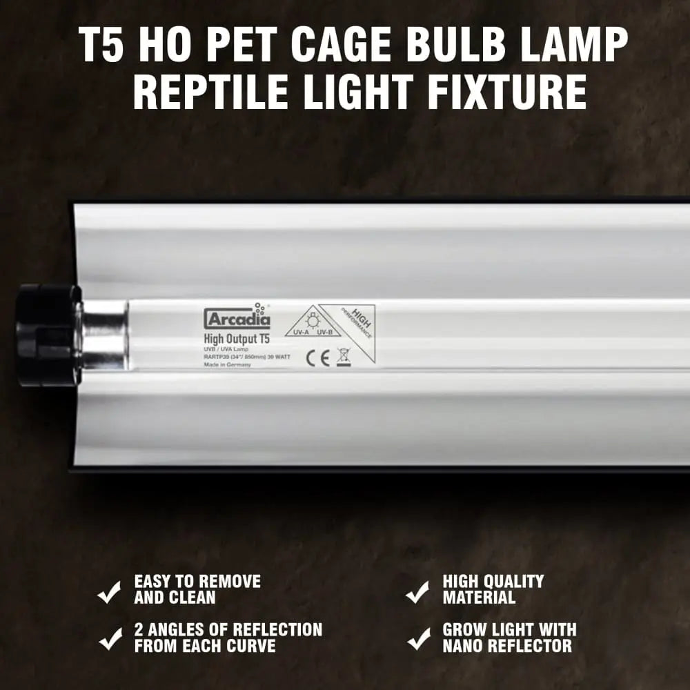 Talis ReptiSun 10.0 UVB Lamp for Terrariums T5 High-Output UV-B Bulb with Nano-Reflectors for Pet Talis Us Reptile