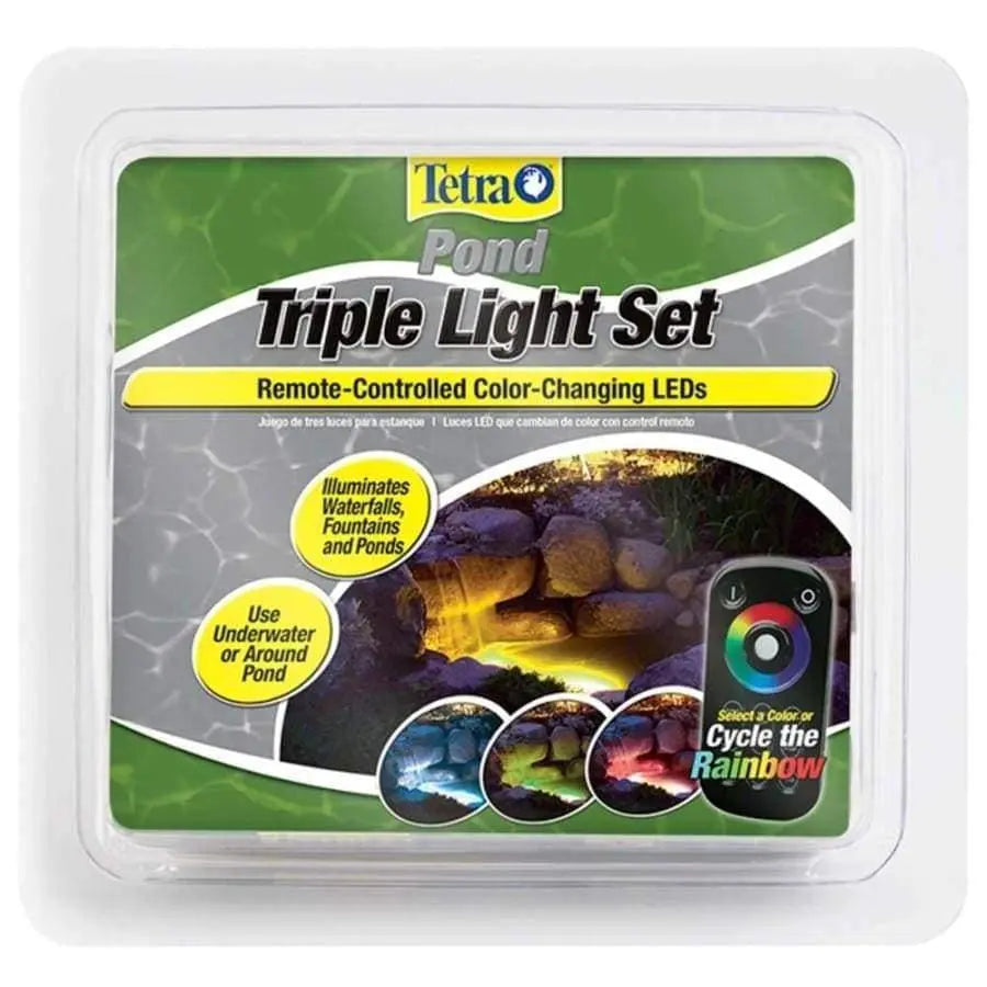 Tetra Color Changing Pond LED Triple Light Set with Remote Multi-color Tetra® CPD