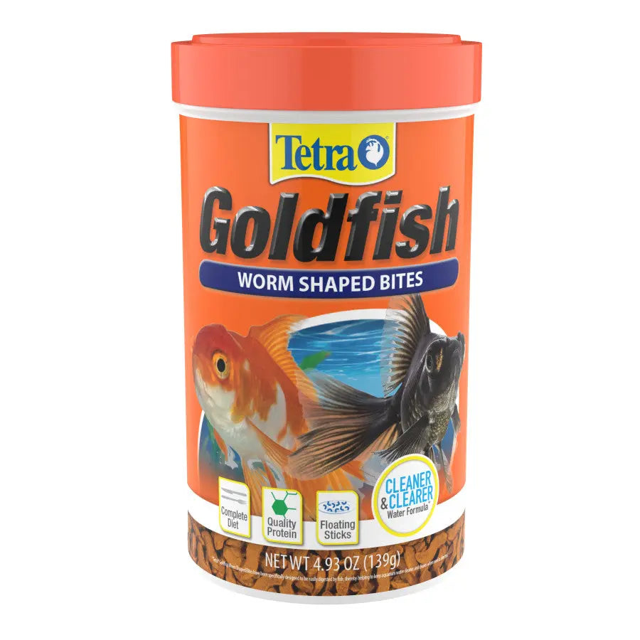 Tetra Goldfish Worm Shaped Bites Fish Food Tetra
