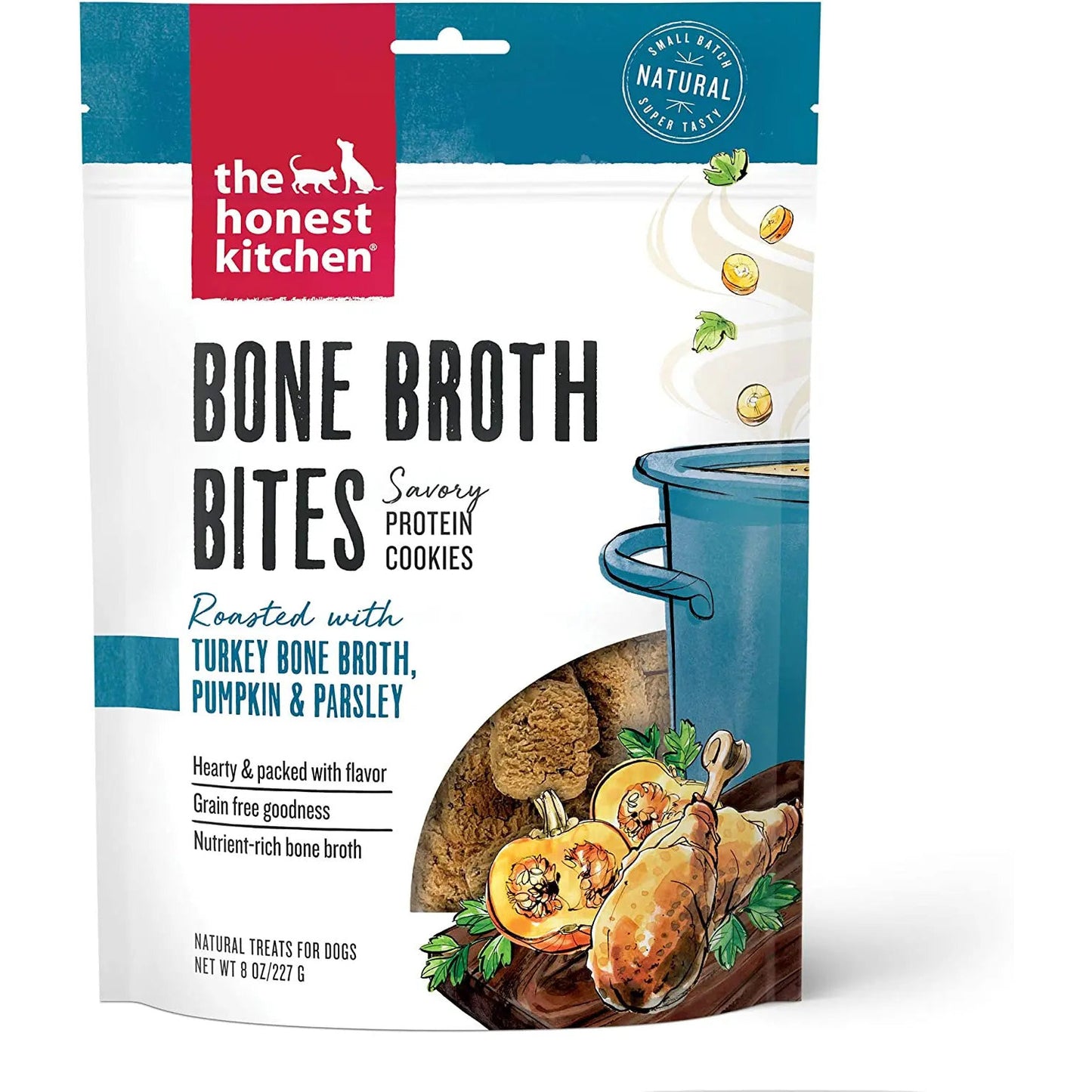 The Honest Kitchen Bone Broth Bites Dog Treats 8oz The Honest Kitchen