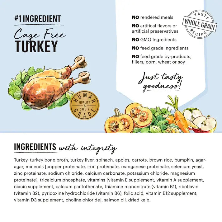 The Honest Kitchen Butcher Block Pate: Turkey & Autumn Veggies Pate Wet Dog Food 6/10.5oz The Honest Kitchen