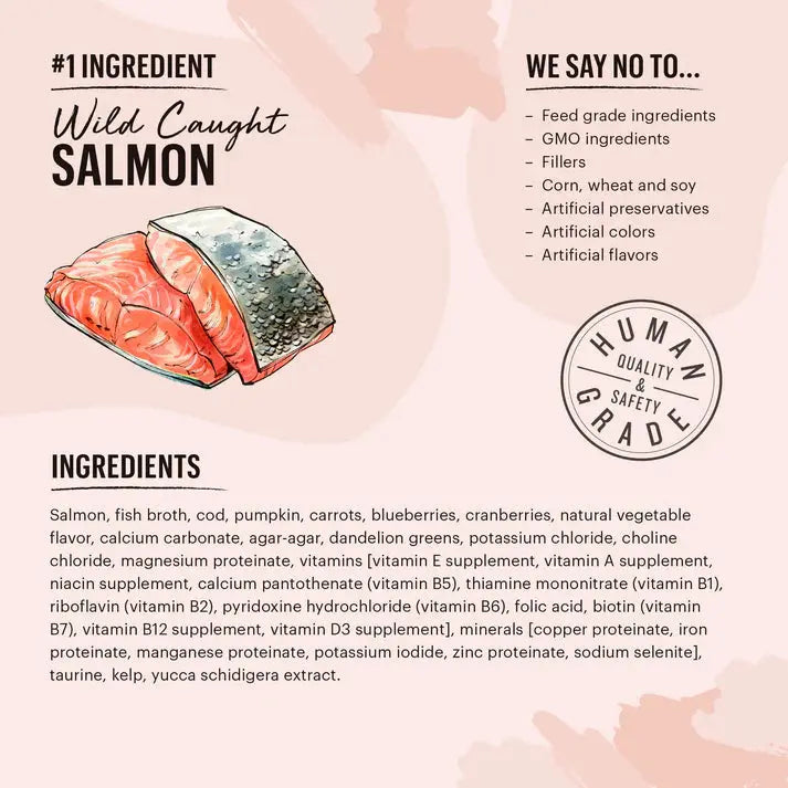 The Honest Kitchen Cate Grain Free Salmon & Cod Pate Wet Cat Food 12/5.5oz The Honest Kitchen