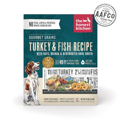 The Honest Kitchen Dehydrated Gourmet Grains Turkey & White Fish Dog Food The Honest Kitchen