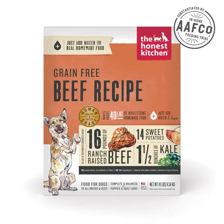 The Honest Kitchen Dehydrated Grain Free Beef Recipe Dog Food The Honest Kitchen