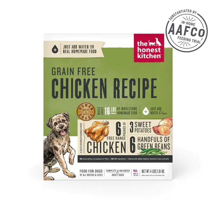 The Honest Kitchen Dehydrated Grain Free Chicken Recipe Dog Food The Honest Kitchen