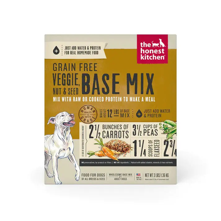 The Honest Kitchen Dehydrated Grain Free Veggie, Nut & Seed Base Mix Recipe Dog Food The Honest Kitchen