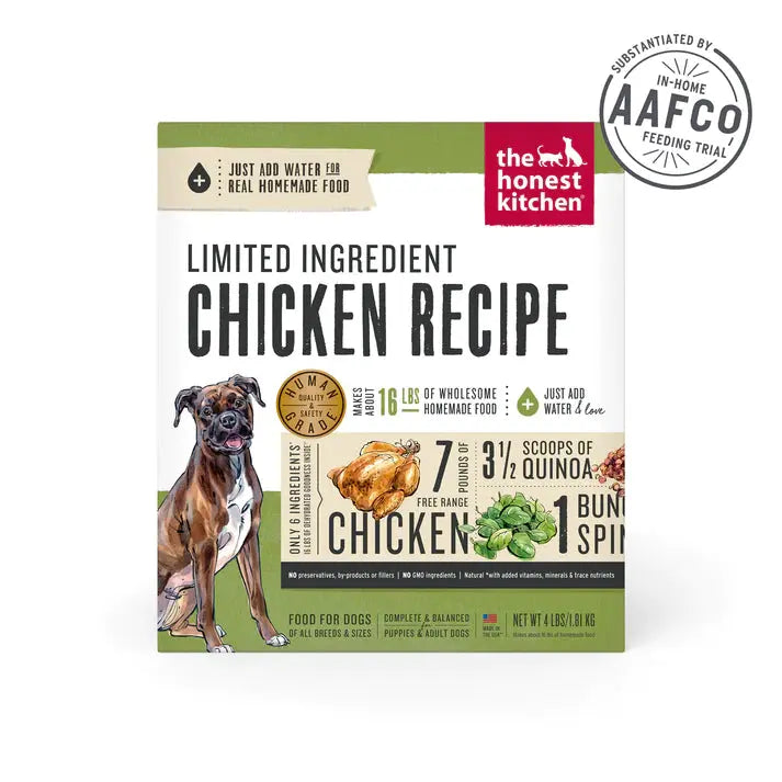 The Honest Kitchen Dehydrated Limited Ingredient Chicken Recipe Dog Food The Honest Kitchen
