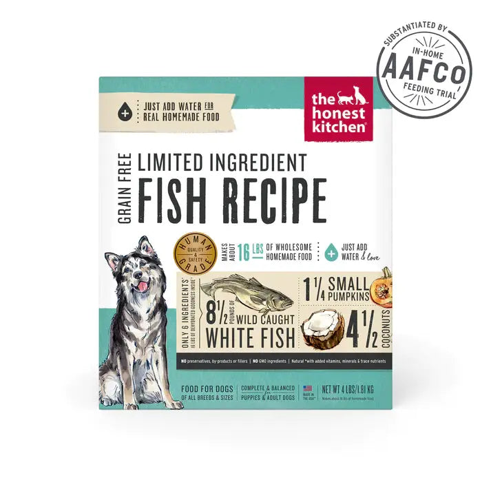 The Honest Kitchen Dehydrated Limited Ingredient Fish Recipe Dog Food The Honest Kitchen