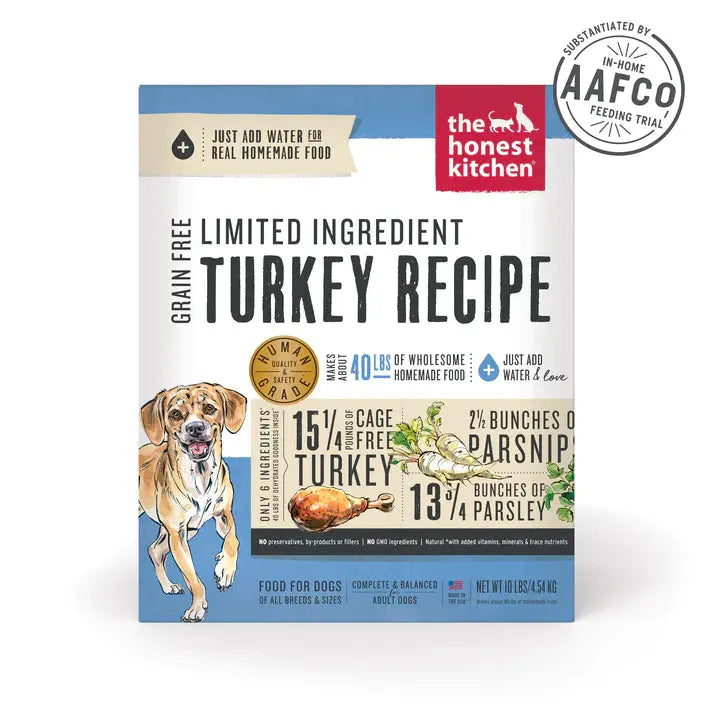 The Honest Kitchen Dehydrated Limited Ingredient Turkey Recipe Dog Food The Honest Kitchen