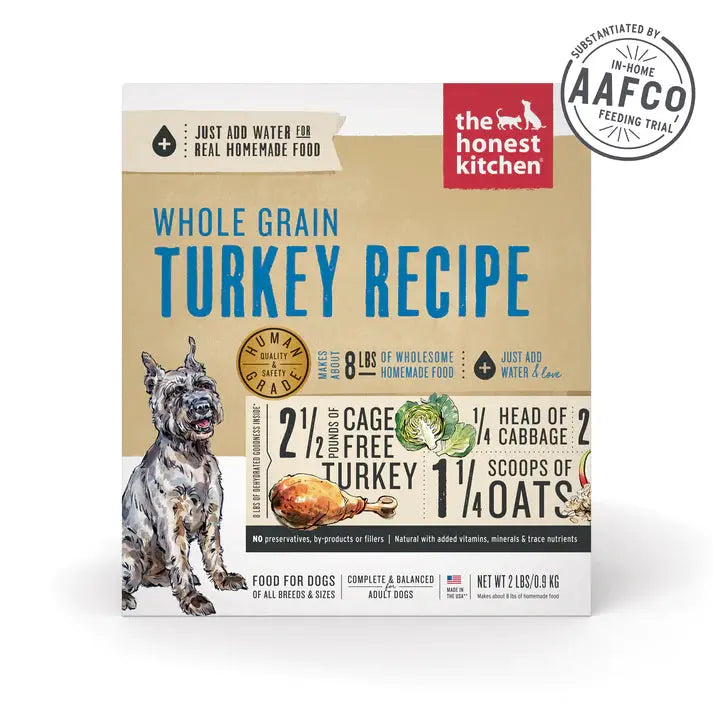 The Honest Kitchen Dehydrated Whole Grain Turkey Recipe Dog Food The Honest Kitchen