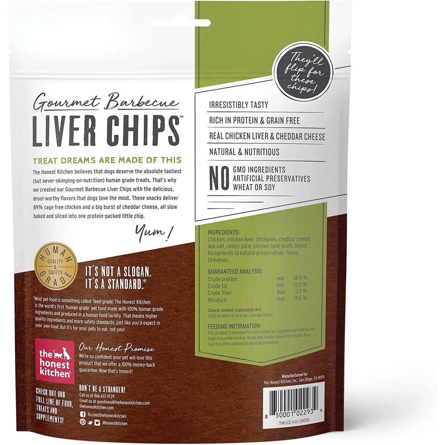 The Honest Kitchen Gourmet Barbecue Liver Chips Dog Treats The Honest Kitchen
