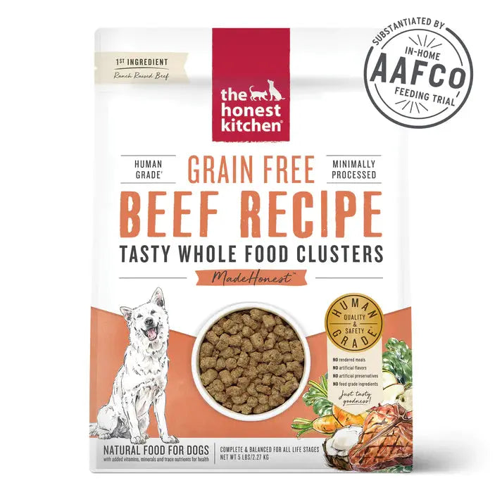 The Honest Kitchen Whole Food Clusters Grain Free Beef Dry Dog Food The Honest Kitchen