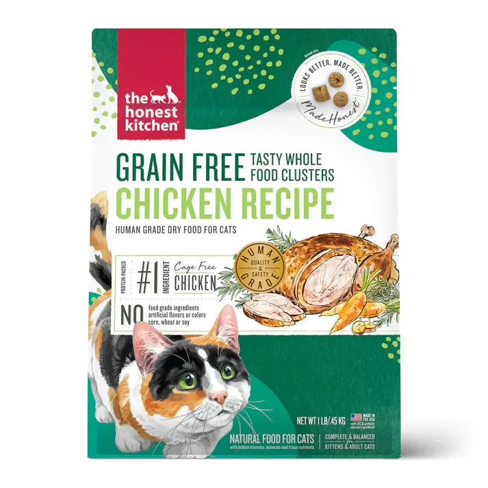 The Honest Kitchen Whole Food Clusters Grain Free Chicken Dry Cat Food The Honest Kitchen