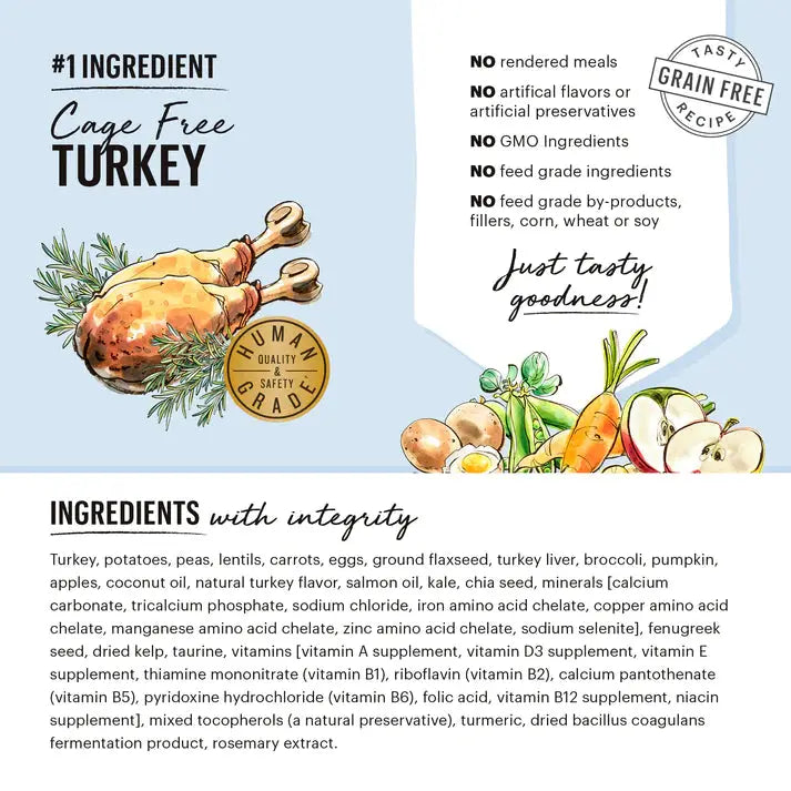 The Honest Kitchen Whole Food Clusters Grain Free Turkey Dry Dog Food The Honest Kitchen