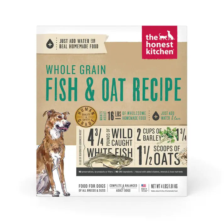 The Honest Kitchen Whole Grain Fish & Oat Recipe Dehydrated Dog Food The Honest Kitchen