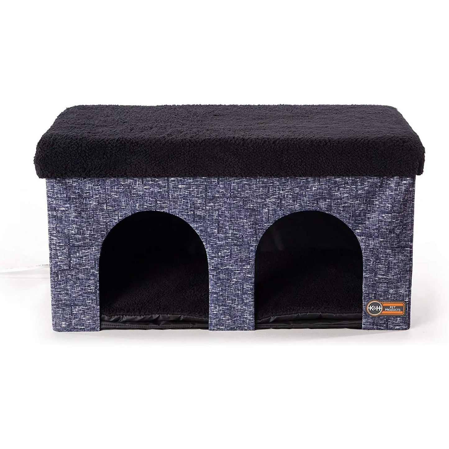 Thermo-Kitty Duplex in Classy Gray, 12" x 24" x 12" 4W K&H Pet Products