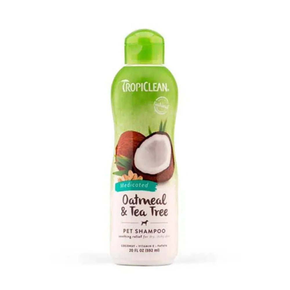 Tropiclean® Oatmeal & Tea Tree Medicated Shampoo for Dog & Cat 20 Oz Tropiclean®