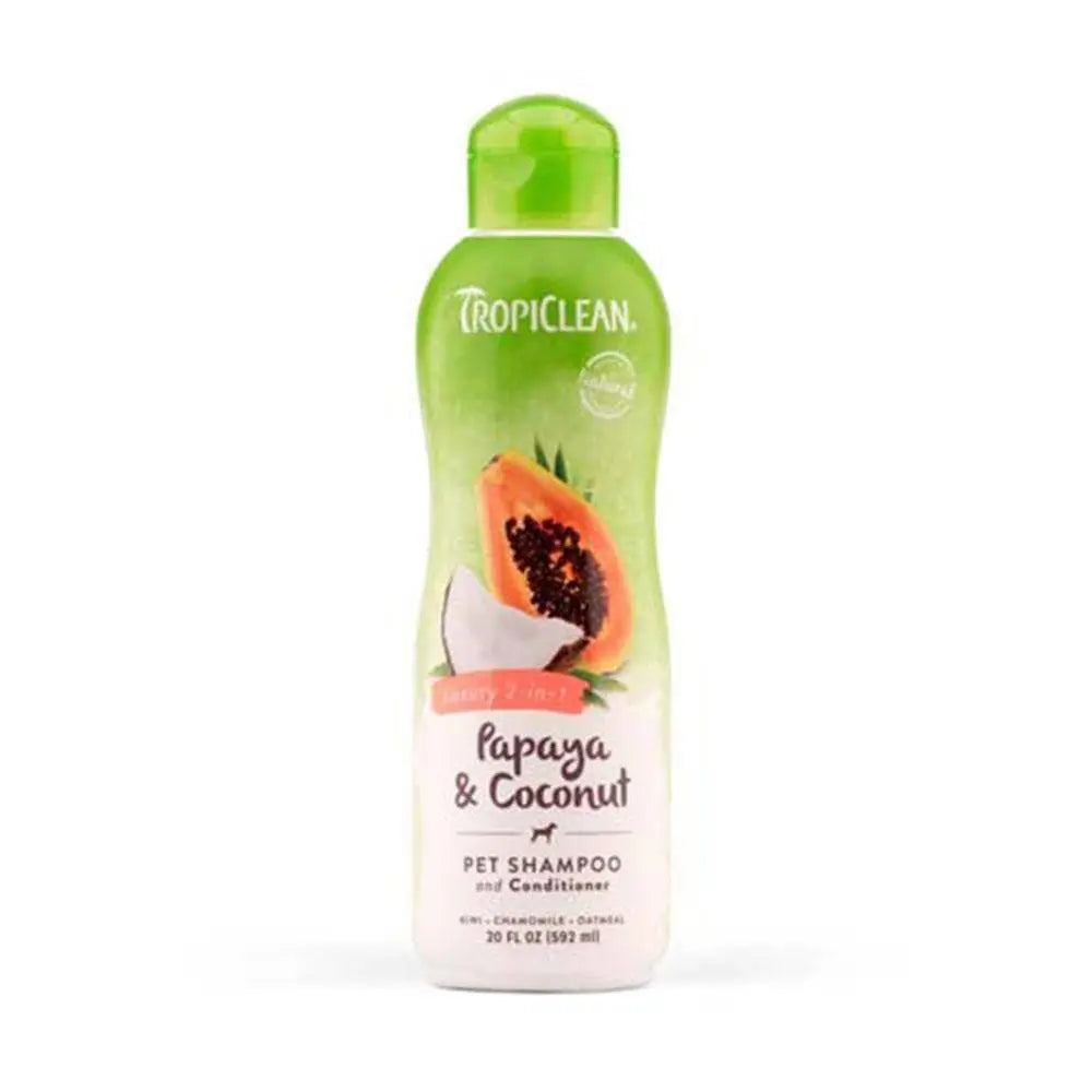 Tropiclean® Papaya & Coconut Shampoo & Conditioner for Dog & Cat 20 Oz Tropiclean®