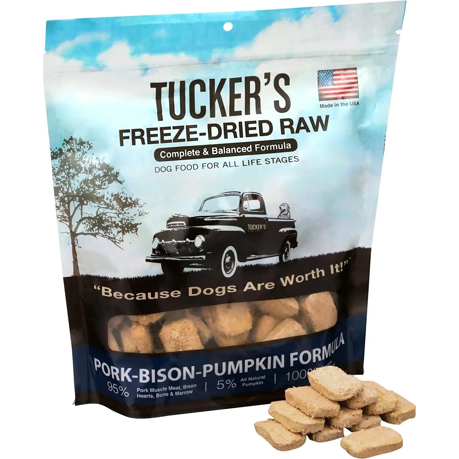 Tucker's® Pork-Bison-Pumpkin Formula Freeze-Dried Dog Food, 14 Oz Tucker's