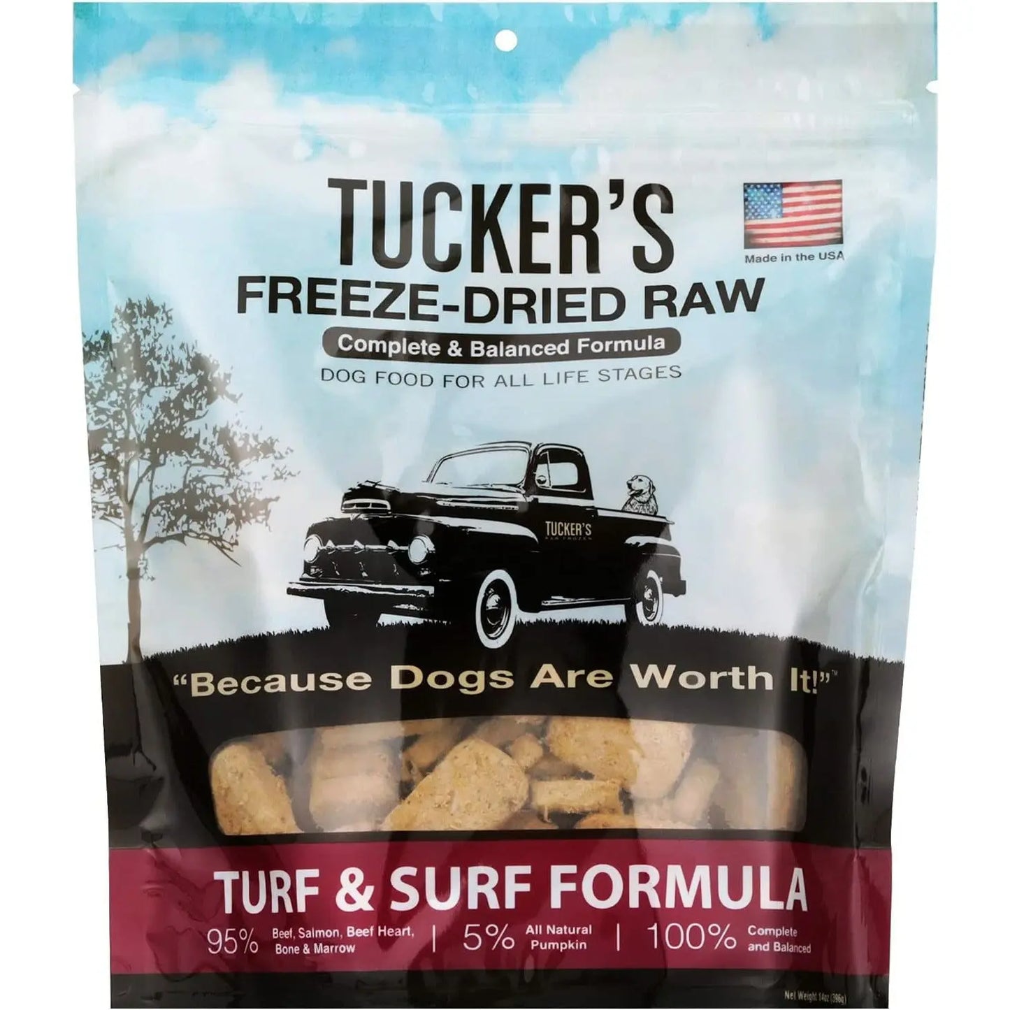 Tucker's® Turf & Surf Formula Freeze-Dried Dog Food, 14 Oz Tucker's