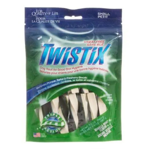 Twistix Wheat Free Dental Dog Treats - Vanilla Mint Flavor Twistix