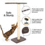 Ultimate Window Perch Cat Climber & Tree (45 Tall) PetFusion