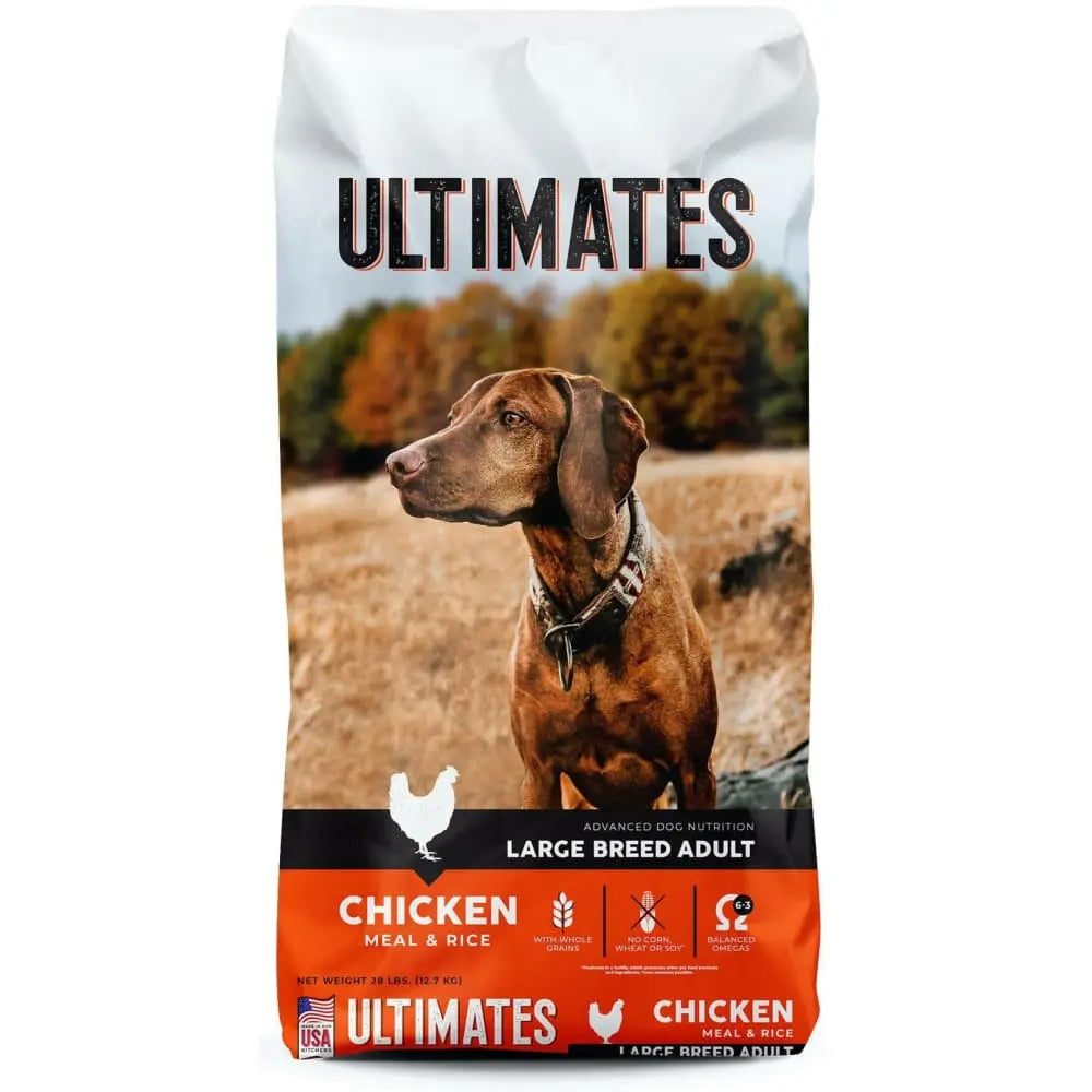 Ultimates Large Breed Dry Dog Food Chicken Meal & Rice 28 lb Ultimates