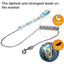 Ultra Strong Power-Light Pocket Leash Ultra Light Smallest Leash with Dog Waste Bag Dispenser Curli