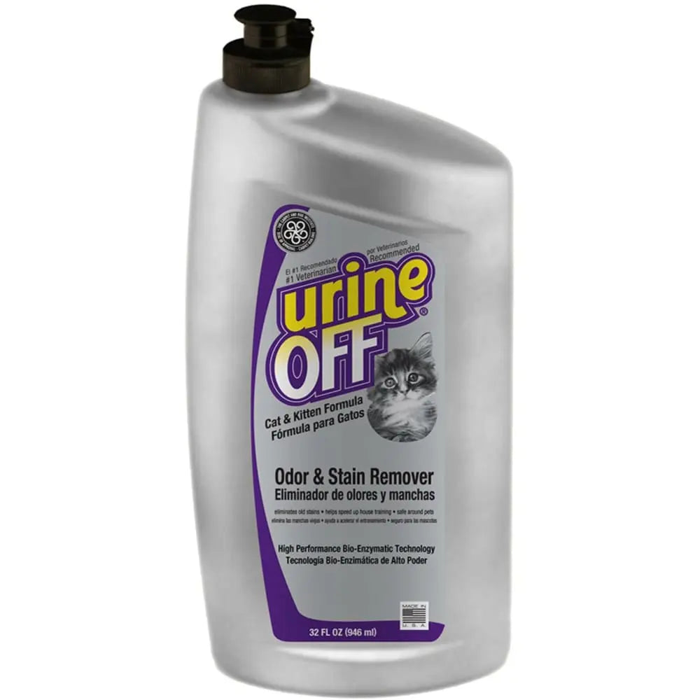 Urine Off Cat & Kitten Formula Bottle with Carpet Injector Cap 32 fl oz Urine Off CPD