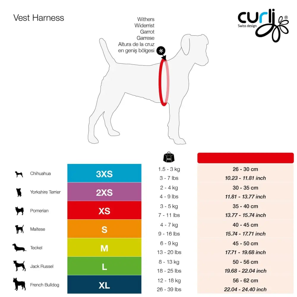 Vest Dog Harness Air-Mesh Floral Special Edition SE21 Curli