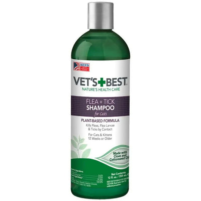 Vet's Best Flea and Tick Shampoo for Cats 12 Fl. oz Vet's Best